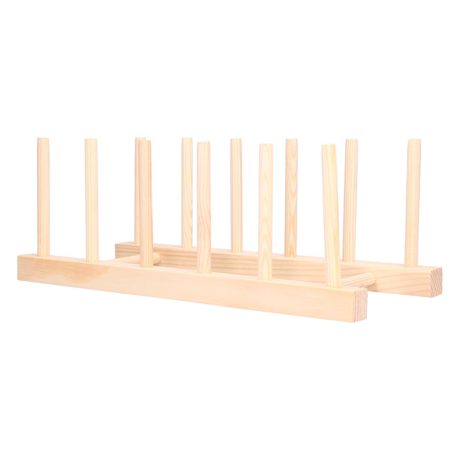 

Бамбуковая тарелка Легкая Портативная Экологичная Прочная Подставка для посуды из соснового дерева 5 ячеек 28 см