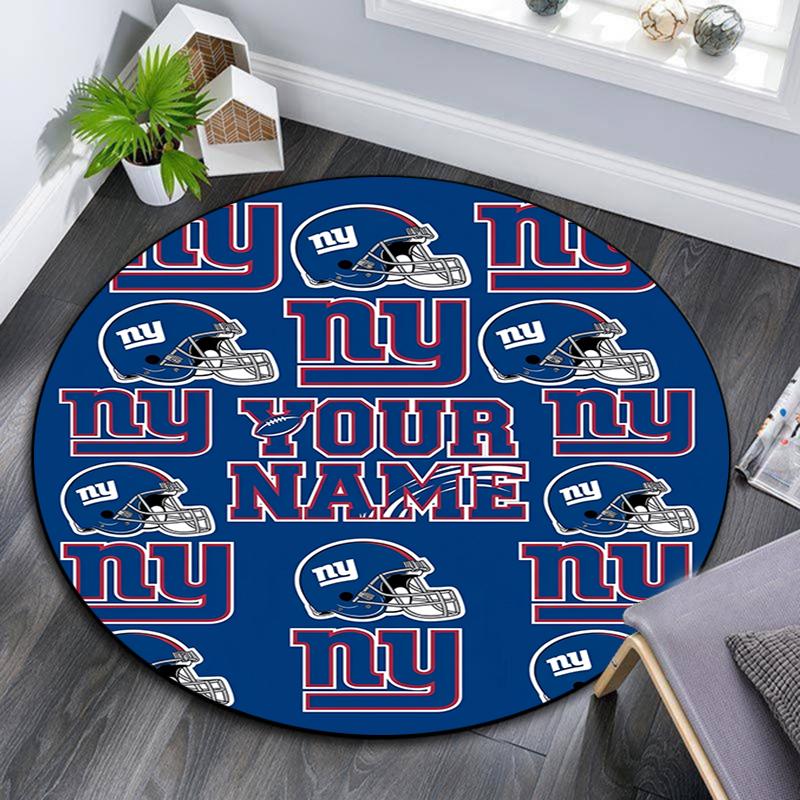 Custom Name,NY pattern round rug,Carpet Rug for Living Room Bedroom Playroom ,Non-slip Floor Mat,Holiday Gifts and Birthday Gifts.