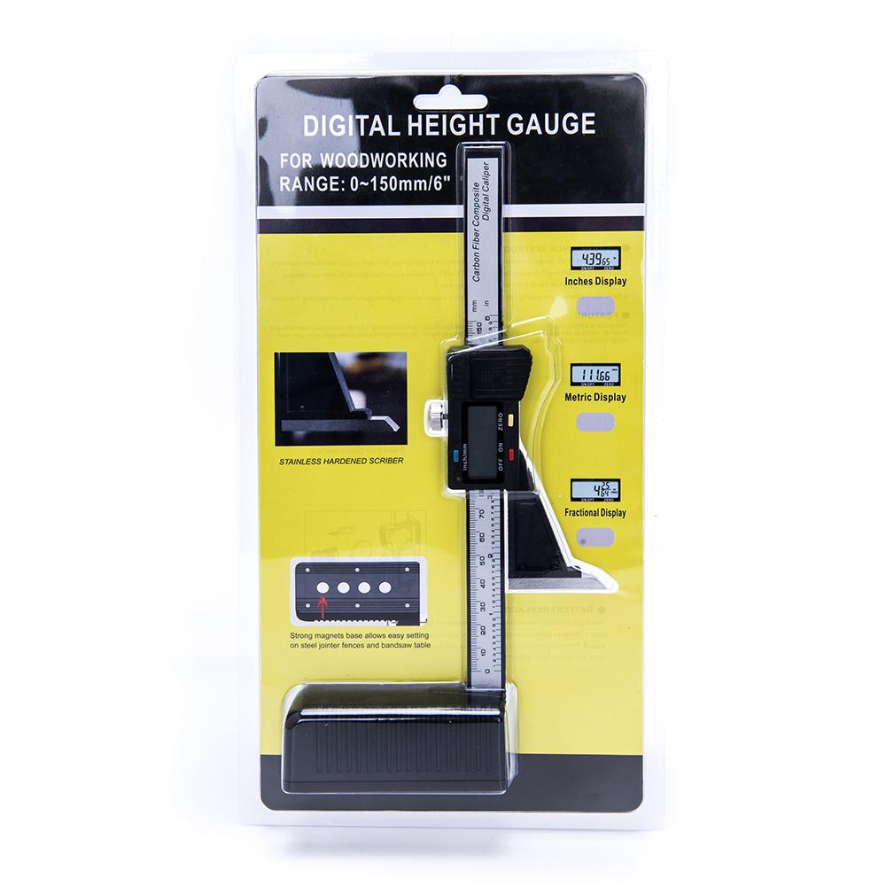 Digital Height Gauge 0-150mm Caliper Electronic Digital Height Vernier Caliper Ruled Ruler Woodworking Table Marking Ruler