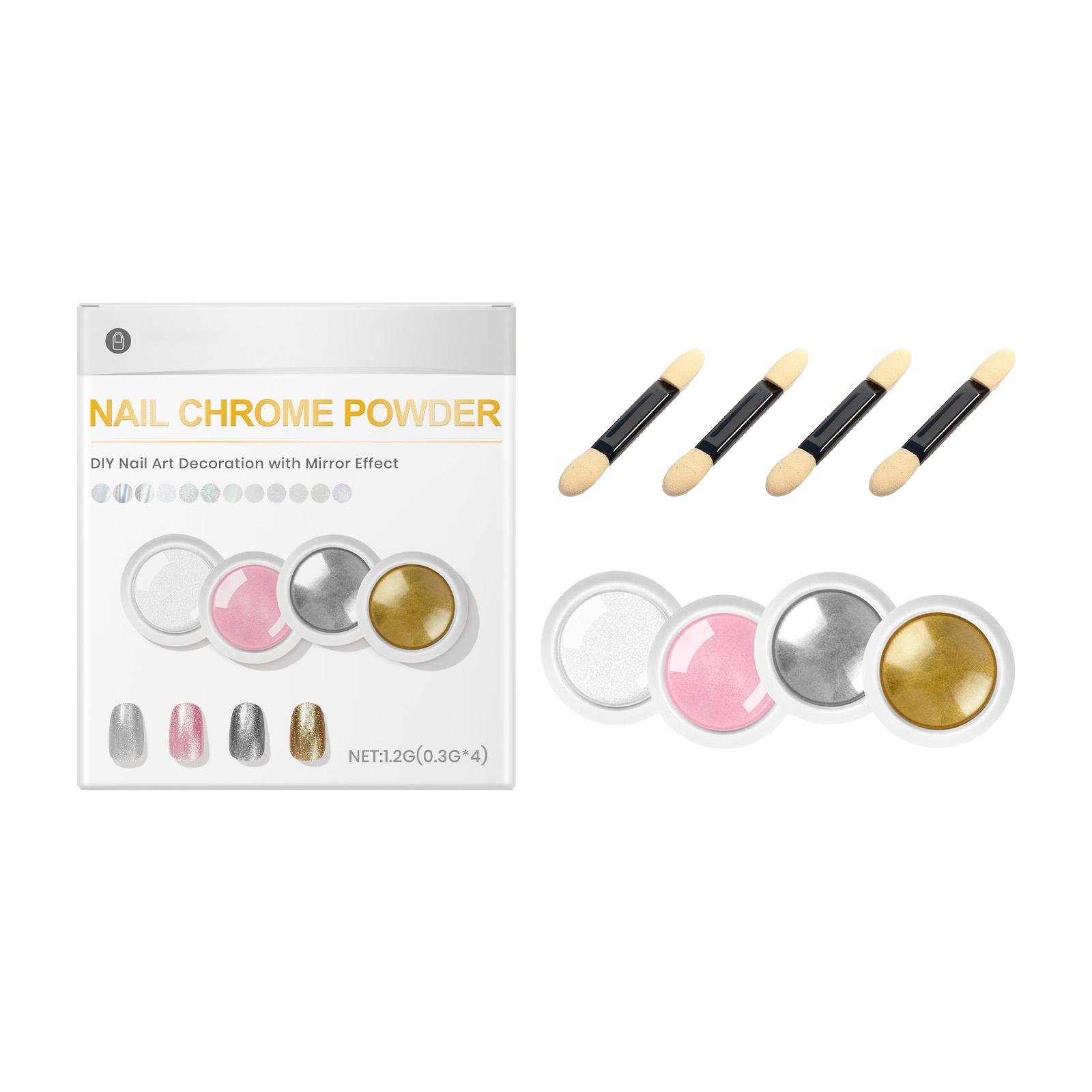 

Многоцветный зеркальный глиттер для ногтей, зеркальная мука, порошок для украшения ногтей своими руками, многоцветный зеркальный глиттер, изысканный глиттер, модный декоративный порошок. One Size белый