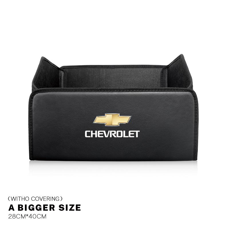 Car Trunk Storage Bag Leather Camping Box Collapsible For Chevrolet Z71 Aveo Impala Lacetti Malibu Sail SS Cruze Sonic Silverado