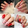Valentinstag Nagelkunst Aufkleber 3D Klebe Rot Herz Nagel Abziehbilder Nagel Zubehör Nagelkunst Design Dekoration Zubehör