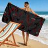 Hauntingly Gothic Crimson Whispers Print Beach Towel, Quick Drying, Suitable for Travel, Outdoor Sports, Jogging, the Beach and Swimming, Gift