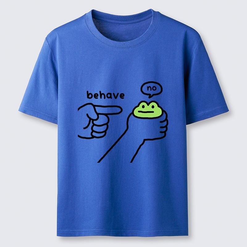 Koran Fashion New T-shirts Casual Loose Summer Dishonest Frog Classic Tees Holiday Pure Cotton Harajuku Chic Tunics Male