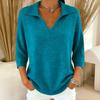 Women's V-Neck Ribbed Knit Sweater Loose Fit Flattering Casual Pullover for Spring and Fall