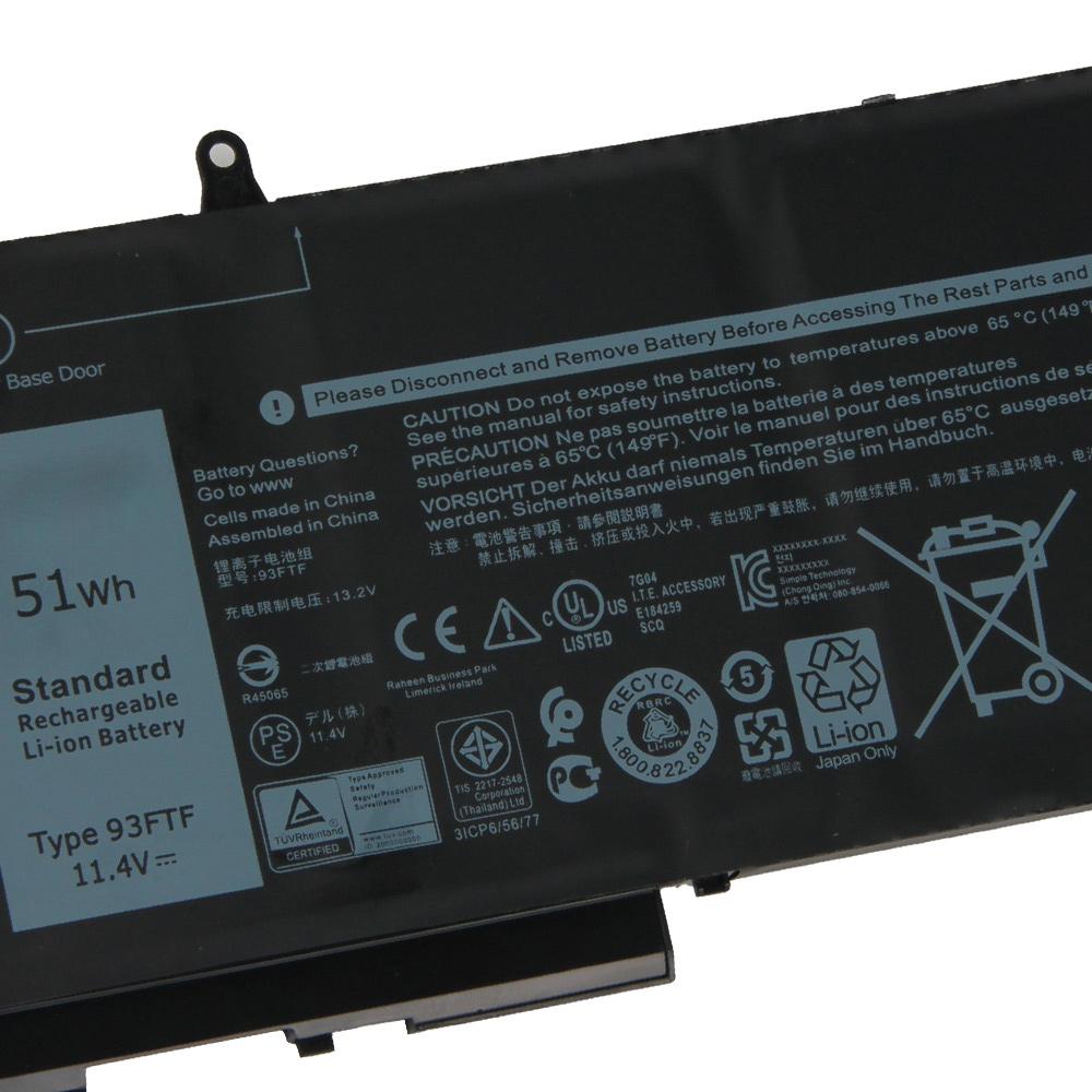 Batteria al Litio Ricaricabile Per Dell Latitude 5280 5480 5580 5290 5490 5590 93FTF 083XPC 4YFVG 3DDDG Batteria per Laptop 51wh