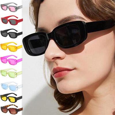 Fashion Square Frame Sunglasses Womens Mens Small Retro Vintage Sun Glasses Transparent Eyewear