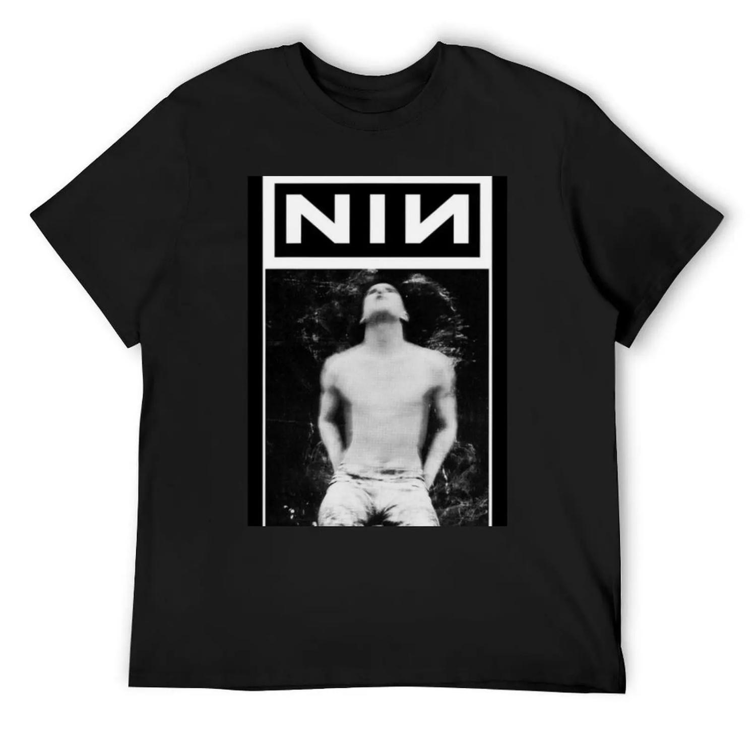 

black nine hurt T-Shirt blue archive graphics affliction shirts rapper graphic tees big and tall t shirts for men XXXXXL чорний