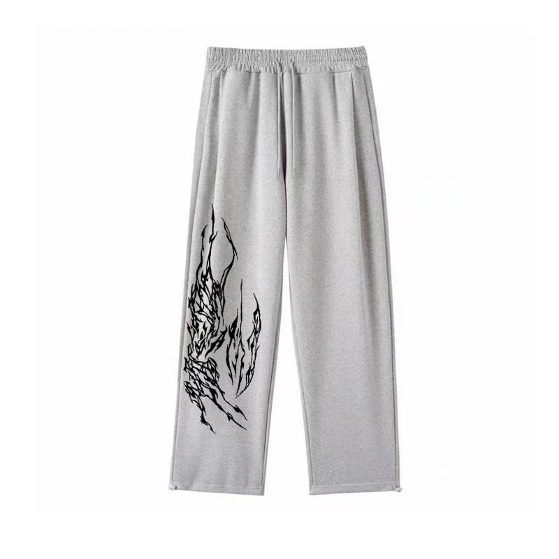 American Overszie Street Hip hop Sports Pants Trendy Brand Dance Loose Wide-leg Drawstring Drape Pants