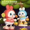 Xiaofu Rabbit Rabbit Baby Head Up Training Artifact Baby Electric Early Education Toy That Can Sing and Dance 3-6 months
