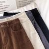 Korean Style Slimming High Waist Corduroy Midi Skirt - Autumn/Winter 2024