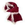 Soft Wool Blend Scarf Korean Style Autumn Winter Warm Knit Plush Premium Yarn Neck Warmer