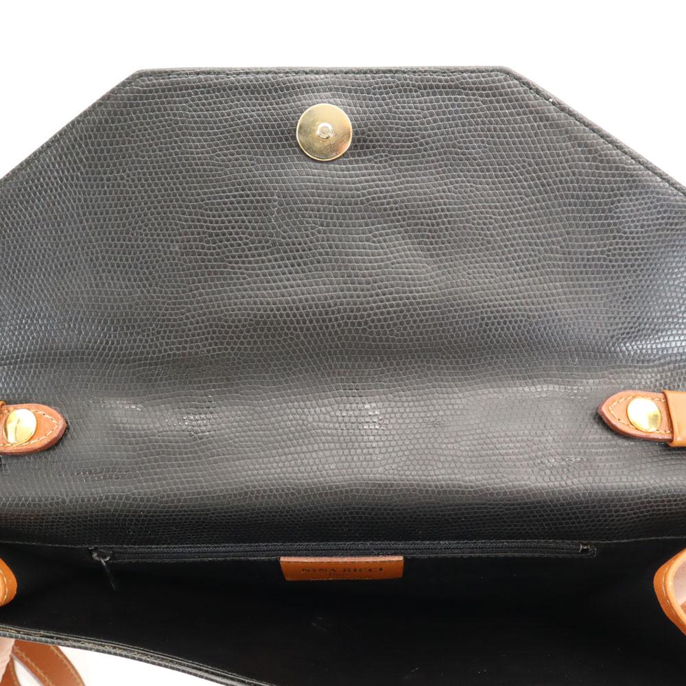 NINA RICCI made in Italy Shoulder Bag black Women Used