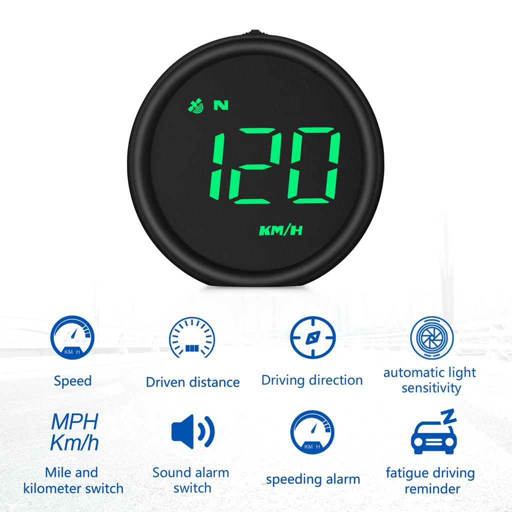 Car   GPS Speedometer with Speed, Overspeed Warning, Mileage Measurement, Fatigue driving reminder for  All Vehicle