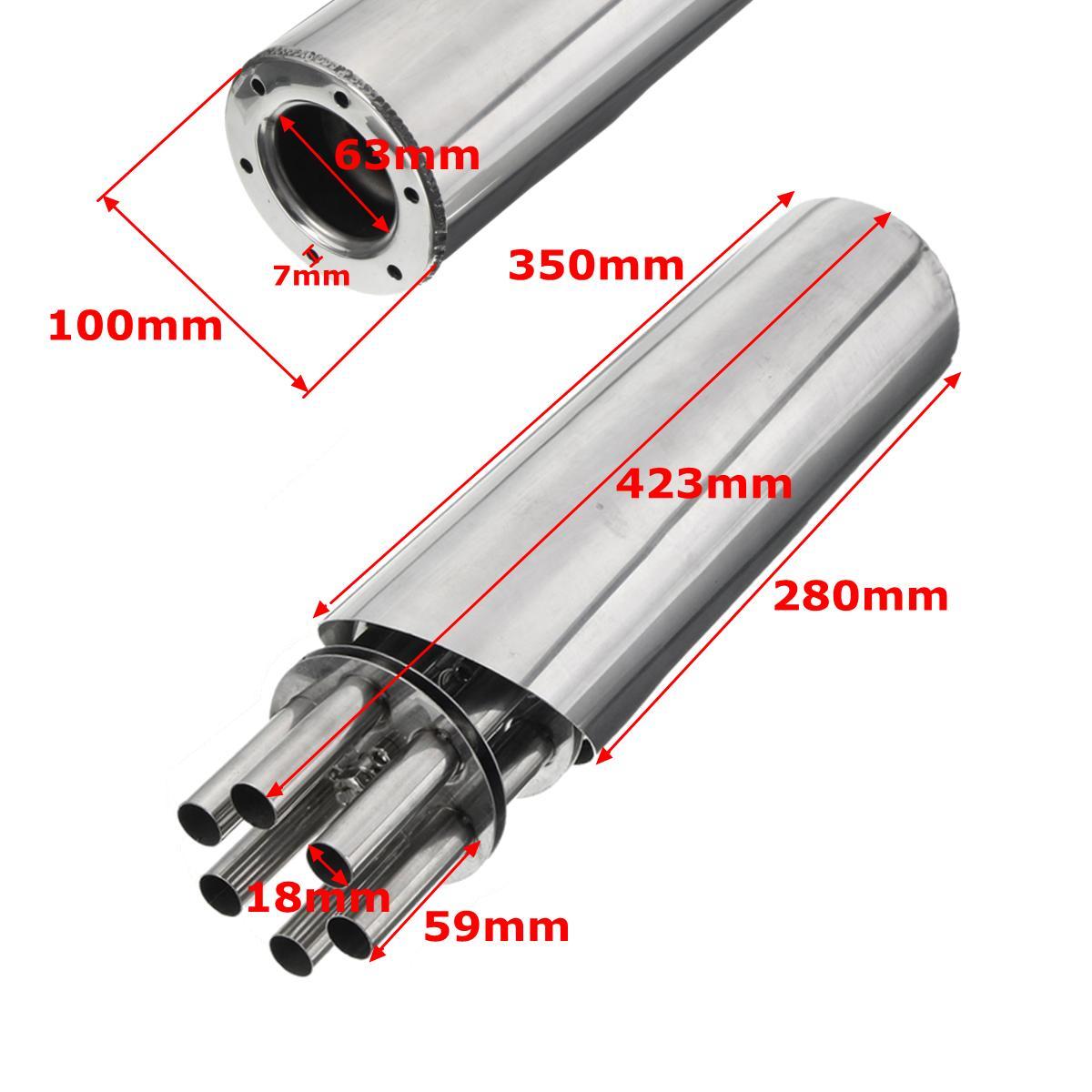 Edelstahl Rohrrohr 1m 2,5 Zoll 64 Mm T304 Qualität Auspuff Reparatur