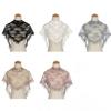 with Tassel Lace Scarf Sun Protection Flower Triangle Headband Sweet Printed Wraps  Seaside