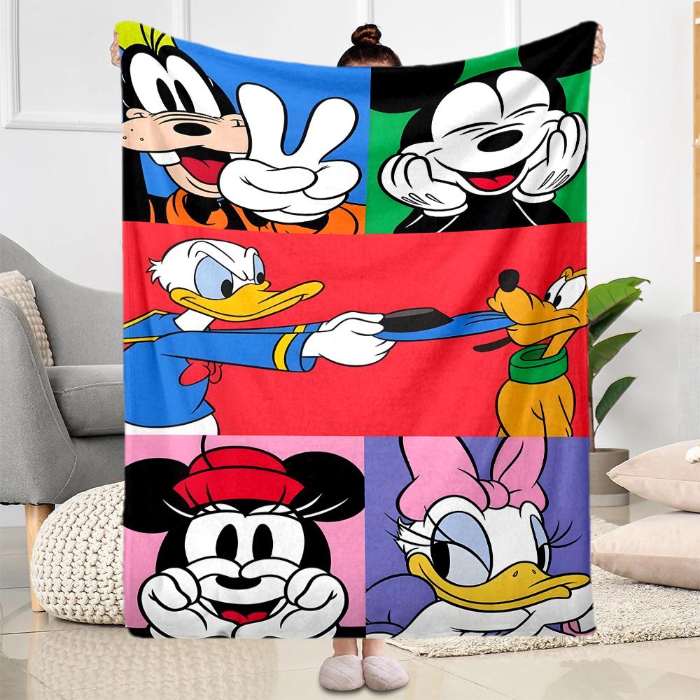 Christmas Mickey Mouse Blanket Gift Blanket Warmthful Decor Suitable for Sofa Couch Office Bed Picnics Design Gifts Friends Y15