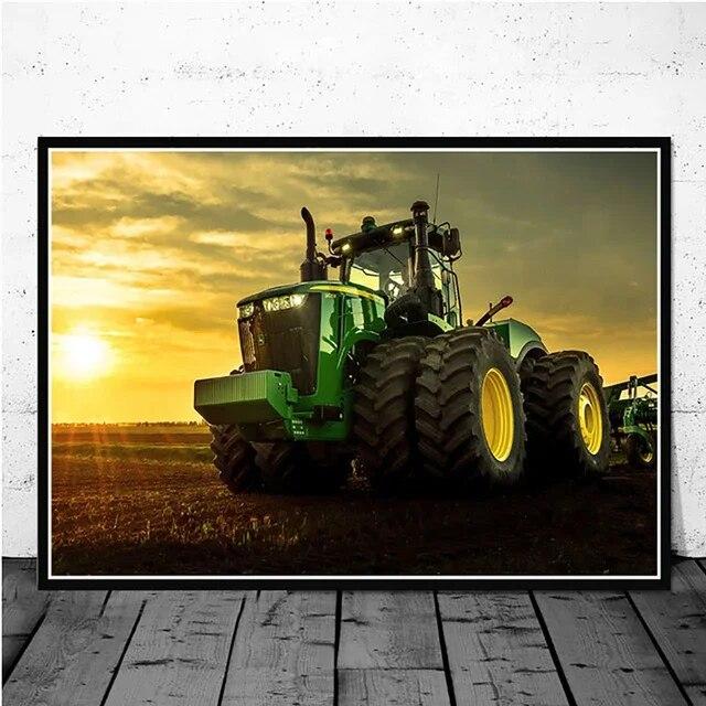 Film modern Tractor Farm Industry Pânză Pictură Poster Printmaking Wall Art Picture for Living Room Decoration Cuadros