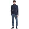 Emporio Armani Solid Color Casual Stand Collar Jacket Men jackets Navy-Blue 3HPM81-PJP7Z-1554