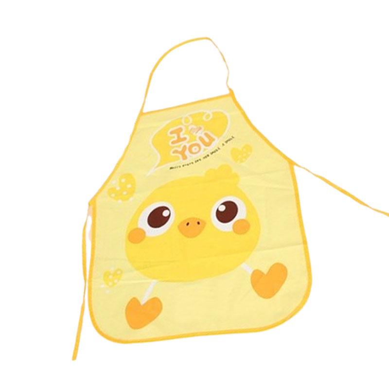 

Children’s Waterproof Sleeve Apron CartoonDesignEVA Bib Lightweight Anti-Stain for Eating and Drawing Baby Craft Apron жёлтый