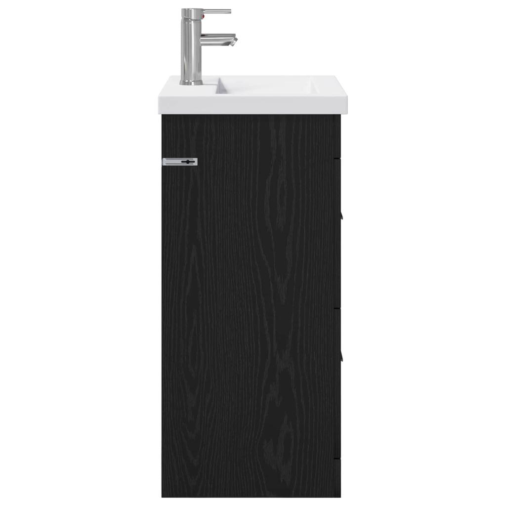Bathroom Furniture Set Black Oak 61 X 40 X 84.5 Cm