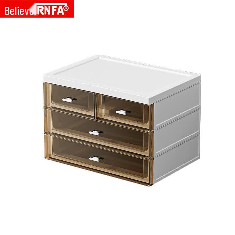 Transparent Multi-Layer Desk Organizer Drawer Box