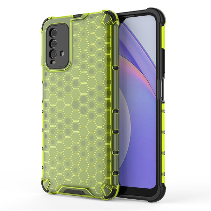 Shockproof Transparent Case For Xiaomi Redmi 9T Bumper Honeycomb Armor Back Case For Redmi 9T Case Cover For Redmi 9T 9A 10C 10A