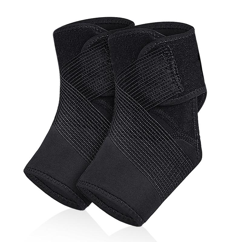 Thin Breathable Adjustable Ankle Support Brace Compression Wrap Stabilizing Bandage Football Running Sports