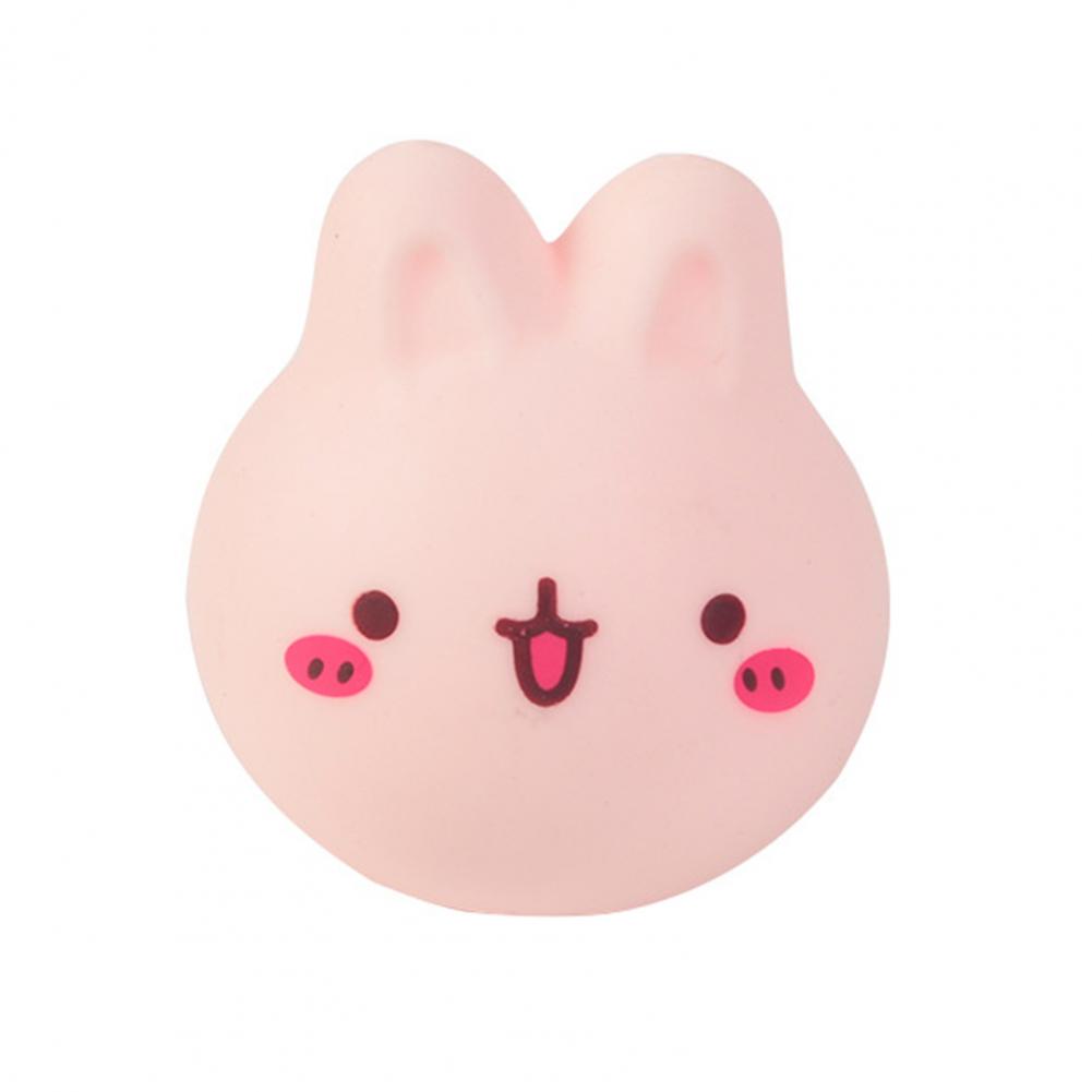 Double-Yolked Egg Press Plaything 2Pcs Stress Ease Fidgeting Toys Set Cartoon Pig Bunny Squeeze Balls Double-Yolked Egg Hand Exercise