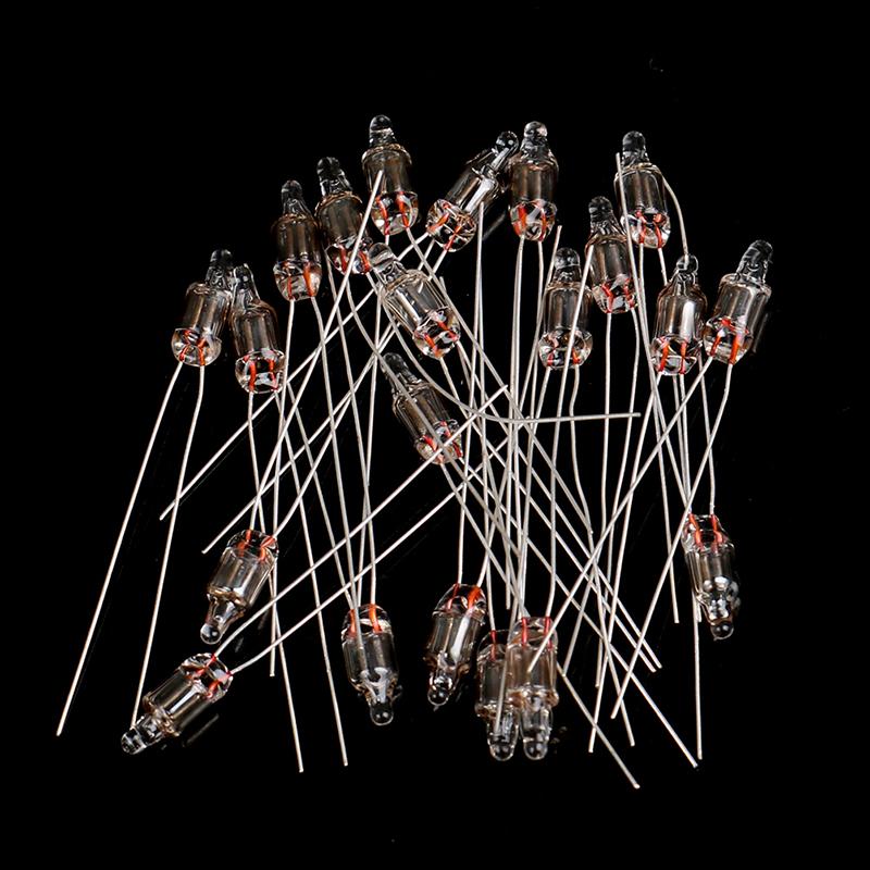 60 Piezas Rojo Verde Azul Rojo Bombilla de Neón Luz Indicadora Bombilla Miniatura Estándar