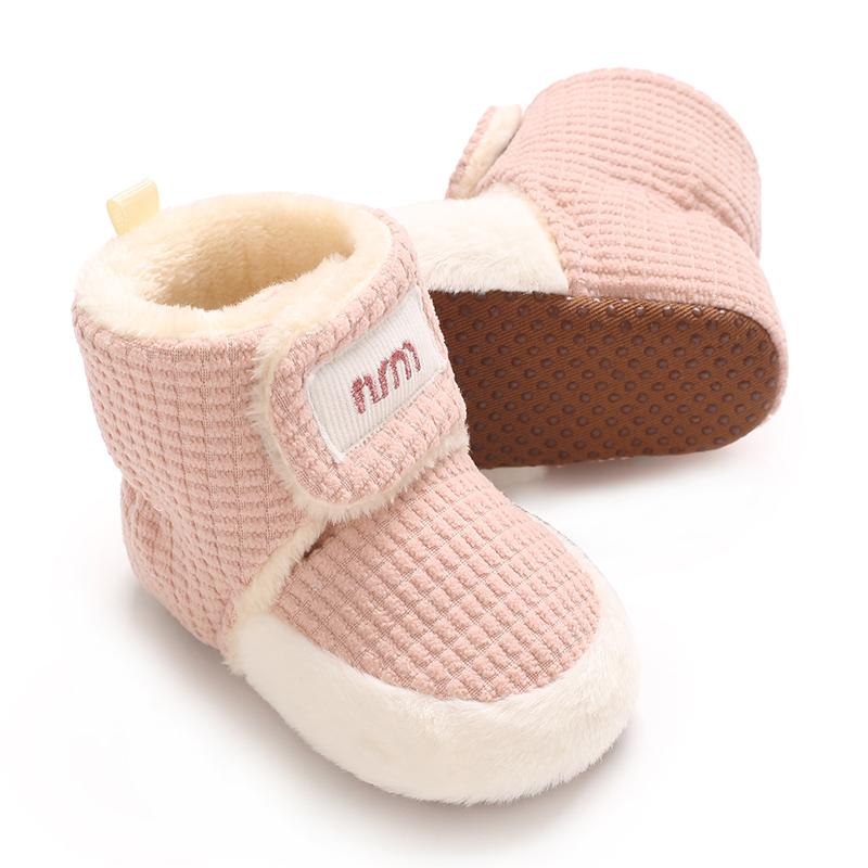 Stivali Invernali Bambini Maschi Femmine Neve Suola Morbida Antiscivolo Caldi Scarpe Piatte Primi Passi del Bambino Scarpe Stivali
