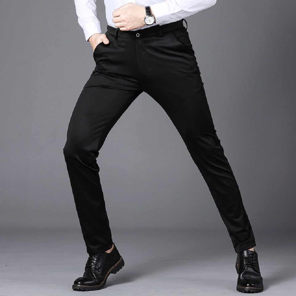 Men's Oversized Business Casual Blazer Pants Slim High Resilient Tigeht Suits Pants Trousers Sweatpants For Men