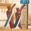 WXCOO High Carbon Stainless Steel Butcher Knife Multifunctional Boning Knife for Fruits Meat Cleaver Kitchen Knife Cooking Tool