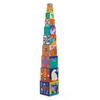 DJECO 10 Wild Animal Blocks Stacking Educational Toy for Ages 18 5 Years Boys and Baby Sports Autumn Nights Cubes, 0, 1, Months, 2, 3, 4, Old, Girls,