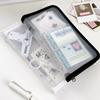 Multifunctional Transparent Zipper Pouch A6 Stationery Organizer Pouch File Folder Bag  Kids