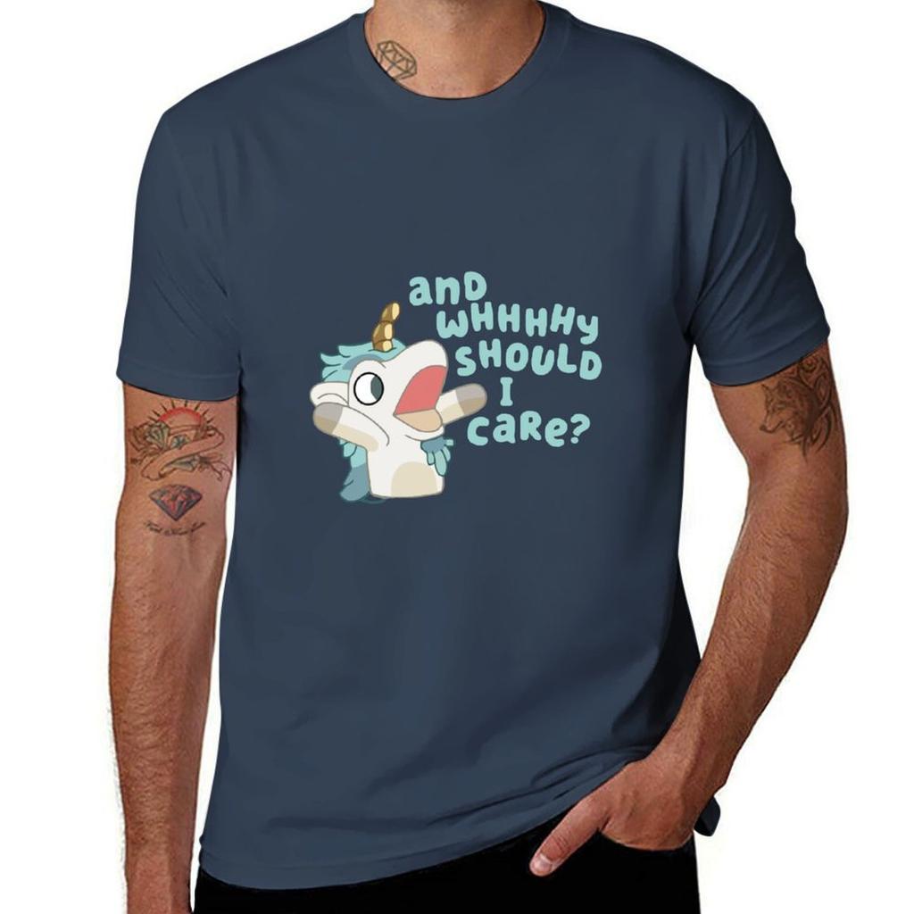 Annnd Why Should I Care Shirt Unicorse TShirt Big And Tall Basic Tee Shirt