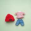 Dress Up Doll Clothes Knitted Hat Doll Jeans Pants Dolls Accessories Doll T-shirt  Bjd Doll