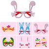 6/12Pcs Set Easter Theme Rabbit Ear Hair Hoop Party Decorations Bunny Ears Hairband  Dress Up