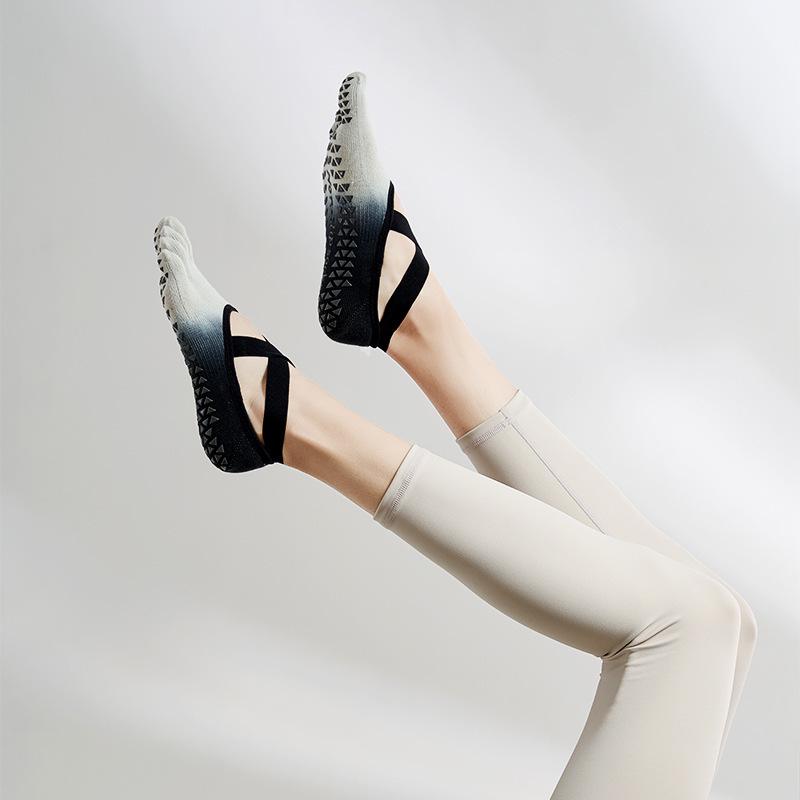 Non-Slip Five-Toe Yoga & Pilates Cotton Socks for Women