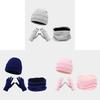Acrylic Winter Scarf Hat Gloves Set For Skiing And Outdoor Cold Weather Comfort