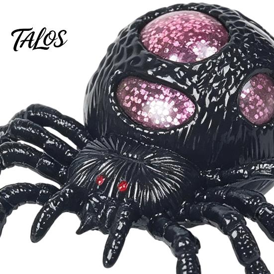 Spider Stress Toy 1/4Pcs Halloween Glitter Squeeze Toy, Relief Realistic Scary Portable Reliever Party Fake Prank Decoration Anxiety