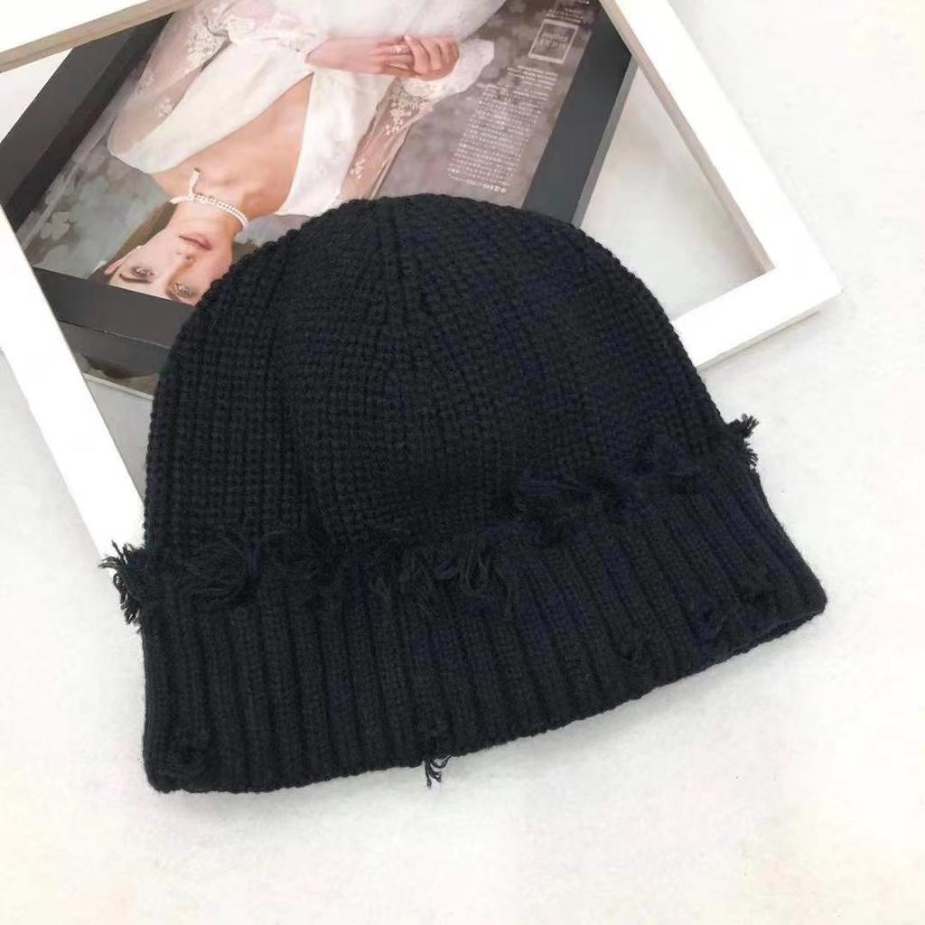 Knitted Winter Warm Hat Solid Color Breathable Cap Outdoor Commuter Fashion Gift