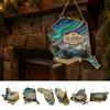 Holiday Ornament for Wall State Heritage Christmas Ornaments, Acrylic Sea Glass America States DIY Party Ornaments Hanging Decoration Xmas Tree, Home