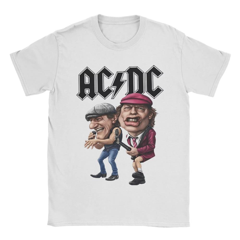 

Мужские футболки ACDC Топы Винтажные футболки с коротким рукавом и круглым вырезом Футболка больших размеров XXXXXL белый
