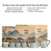 High-End Ru Kiln Ceramic Kung Fu Tea Set - Luxury Gaiwan Teapot, Tray, and Cups for Home.