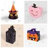 10pcs Pumpkin Halloween Candy Gift Box Ghost House Hollow Window Candy Packaging Box Black Cat Cartoon Cookie Box Bakery