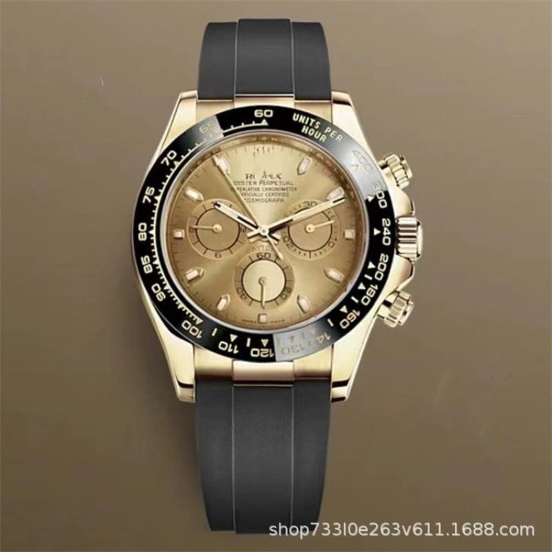 Montre Daytona Di Panda Bleu Glace Homme Montre Mécanique Entièrement Automatique Trois Compteurs Six Aiguilles Multifonctionnel Danny Road Chronographe