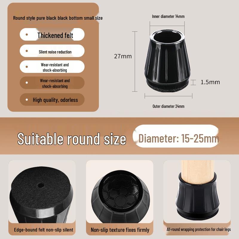 Silicone Chair and Table Leg Covers - Silent, Non-Slip Protection for Furniture