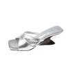 High-heeled Slippers Summer Skirt Square Head Sexy Heels Atmosphere Temperament Fashion Women's Shoes