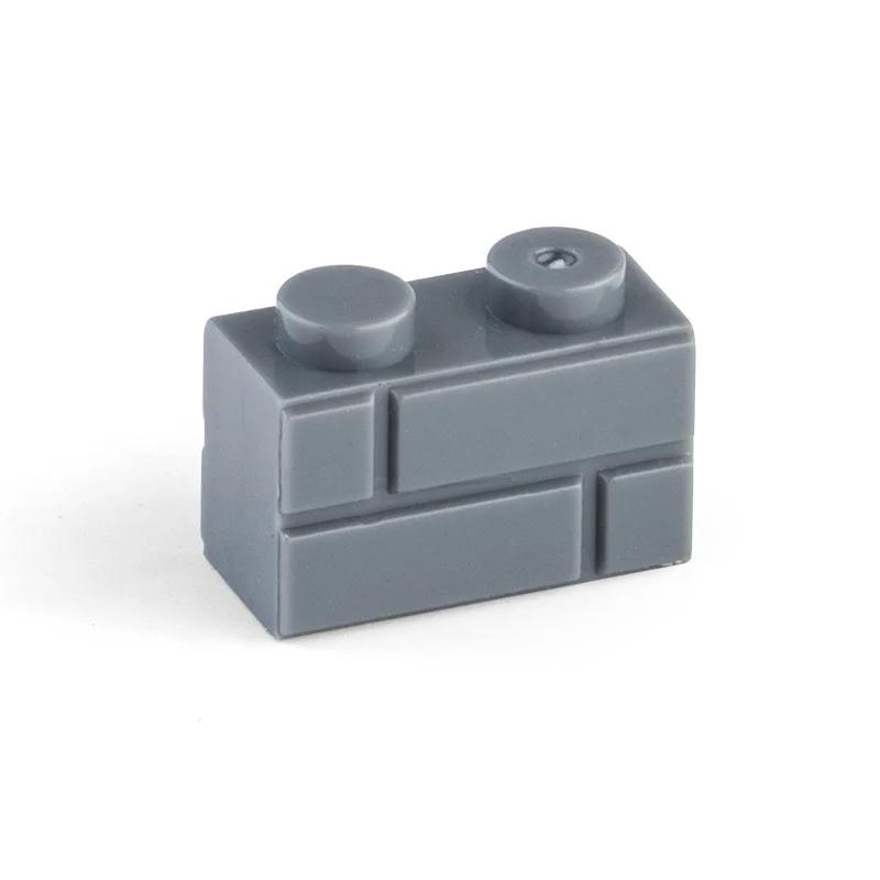 Non-Toxic 1X2Dots Moc The Wall Brick 60Pcs Mix Color Diy Classic Education Toy Parts Small Building Blocks Compatible With Lego Bricks